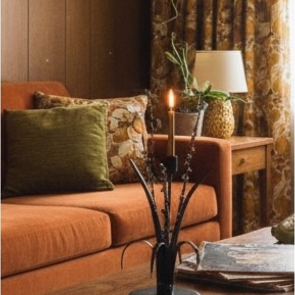 Metal sculpture with candle holder, heavy, nice work, unsigned, vintage - Picture 7 of 7